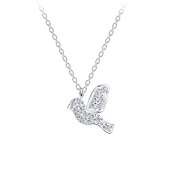 Silver Bird Necklace - 17226
