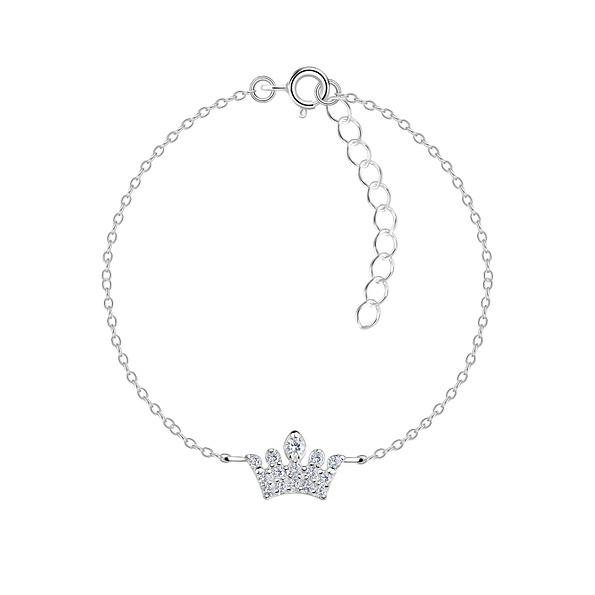 Silver Crown Bracelet - 17323