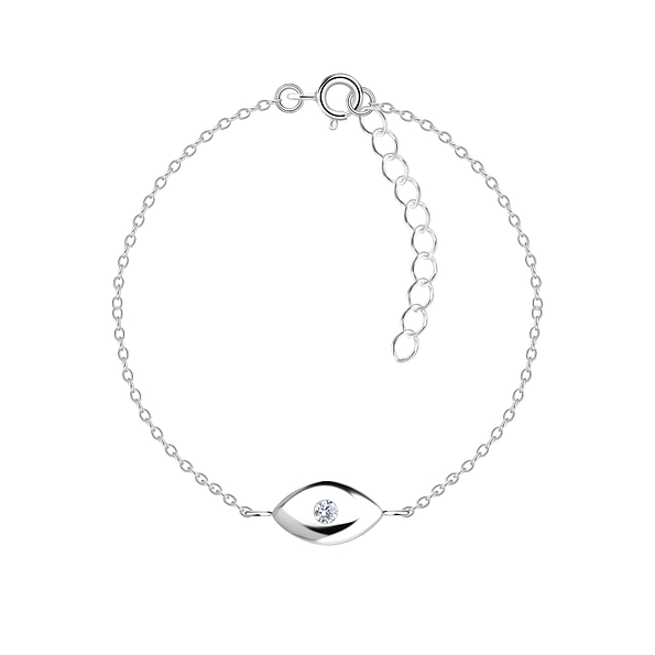 Silver Evil Eye Bracelet - 17324