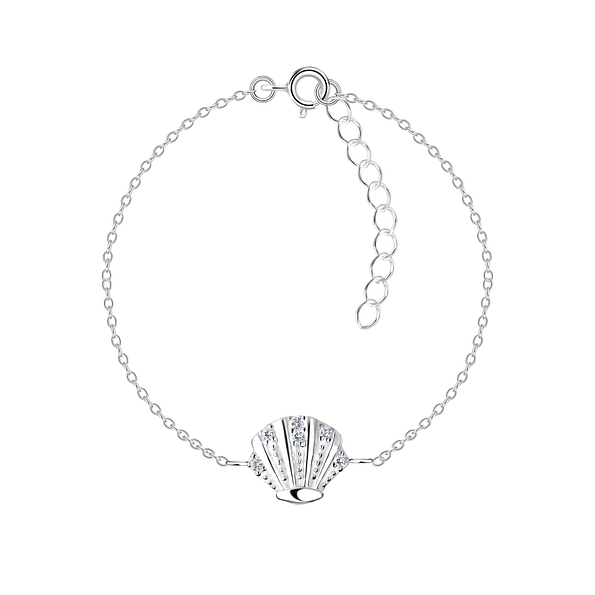 Silver Shell Bracelet - 17329