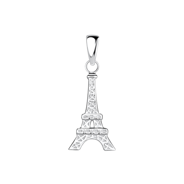 Silver Eiffel Tower Pendant - 17341