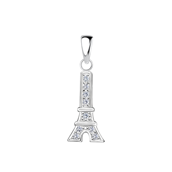 Silver Eiffel Tower Pendant - 17445