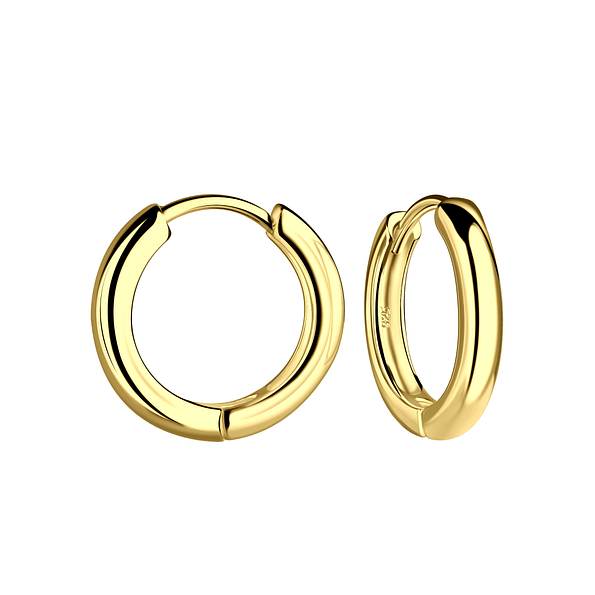 15mm Silver Huggie Earrings - 20469