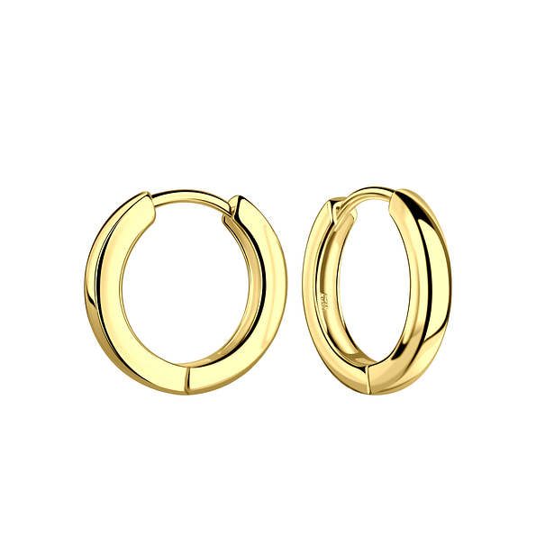 15mm Silver Huggie Earrings - 20470