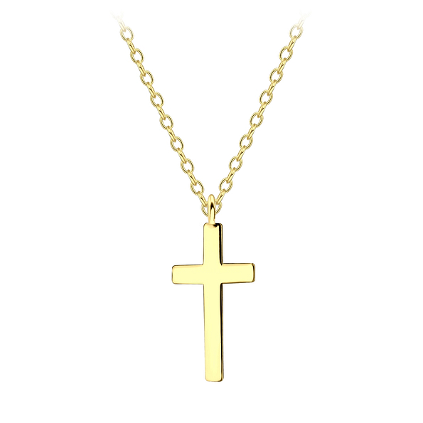 Silver Cross Necklace - 18370