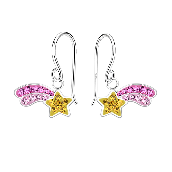 Silver Shooting Star Earrings - 18515
