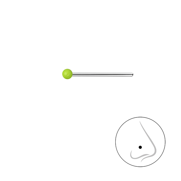 1.5mm Silver Ball Nose Stud - 18486