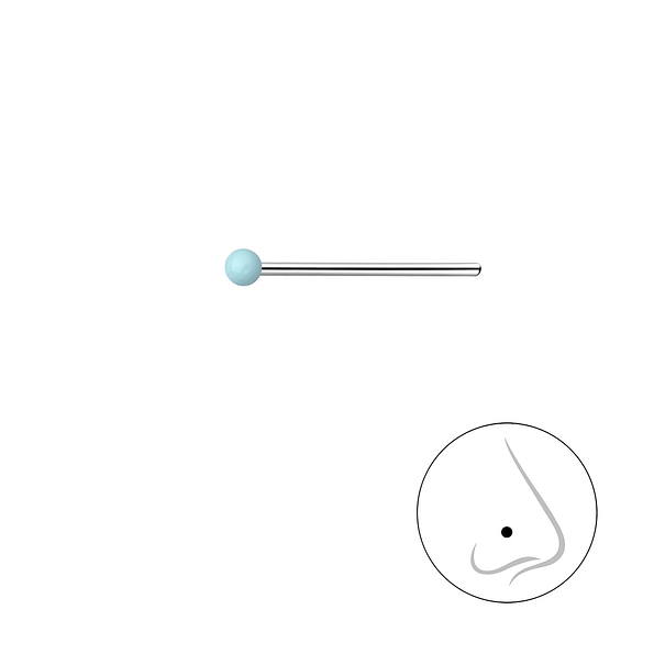 1.5mm Silver Ball Nose Stud - 18482
