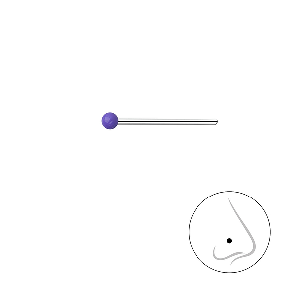 1.5mm Silver Ball Nose Stud - 18483