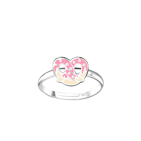 Silver Pretzel Adjustable Ring - 15125