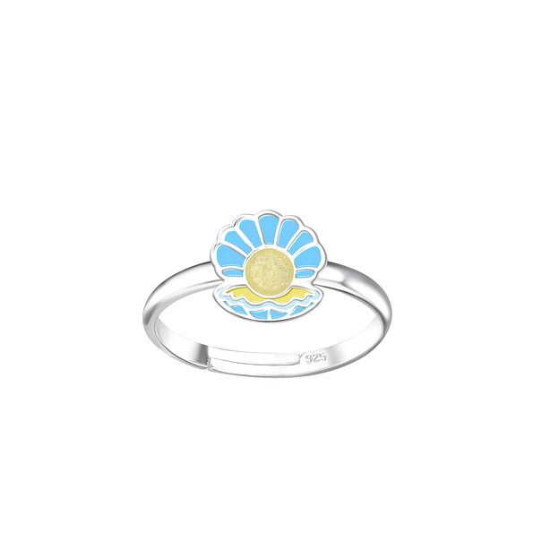 Silver Shell Adjustable Ring - 18847