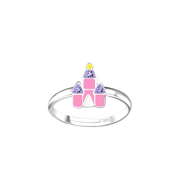 Silver Castle Adjustable Ring - 18844