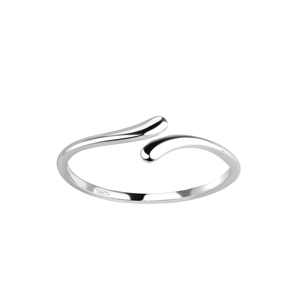 Silver Opened Ring - 18755