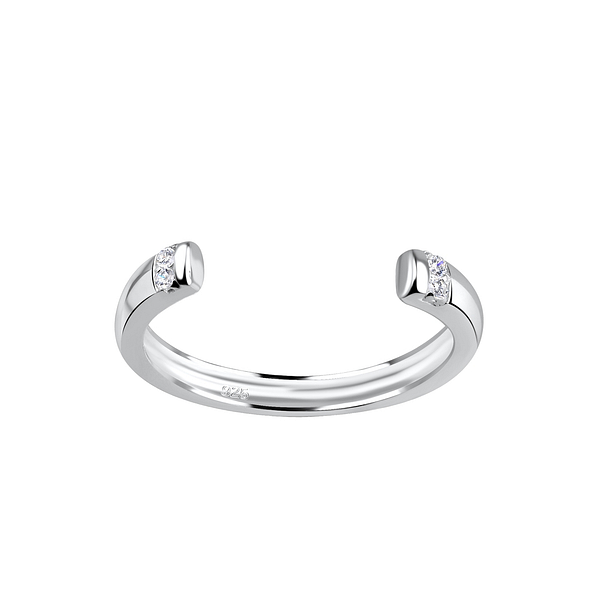 Silver Opened Ring - 18130