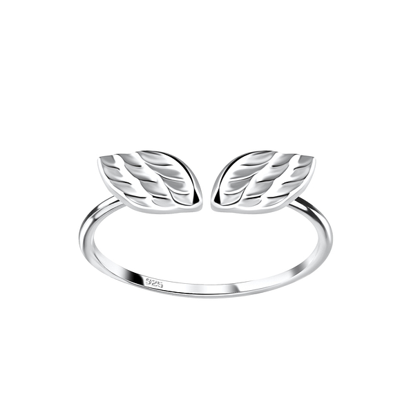 Silver Opened Wing Ring - 18545