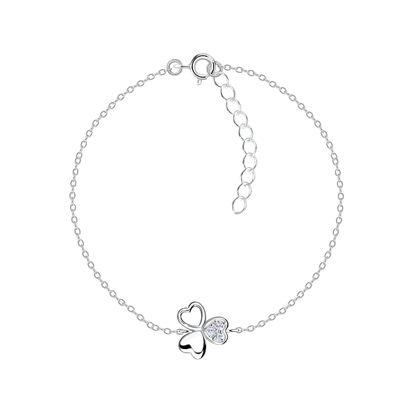 Silver Shamrock Bracelet - 19254