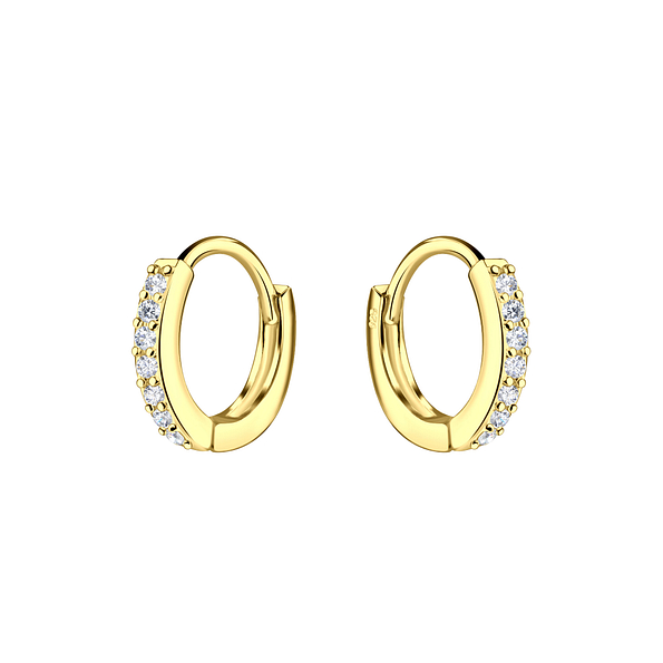 11mm Silver Huggie Earrings - 19155