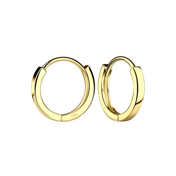 13mm Silver Huggie Earrings - 19210