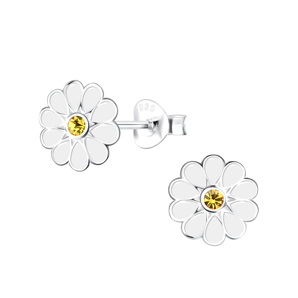 Silver Flower Stud Earrings - 19380 Silver Flower Stud Earrings - 19380