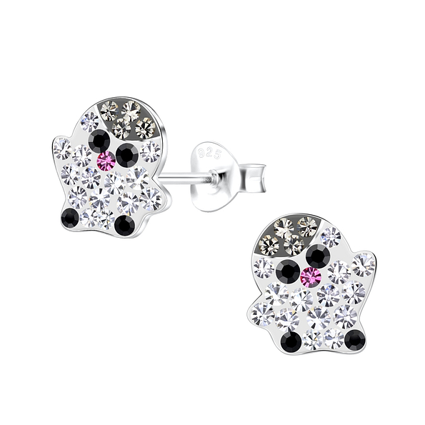 Silver Penguin Stud Earrings - 19486