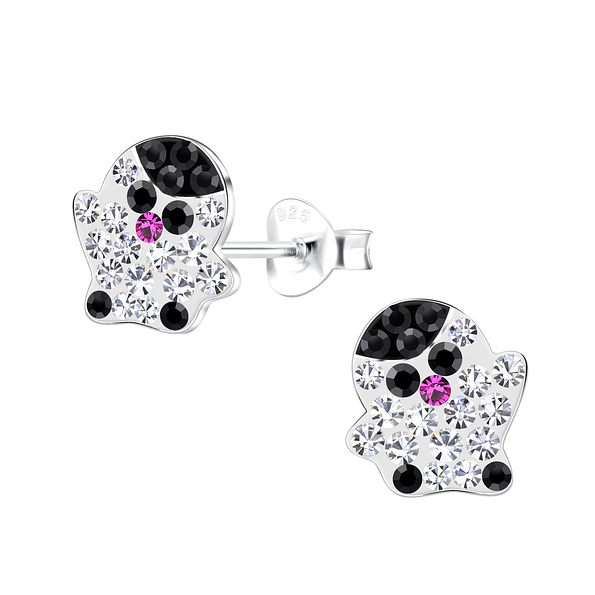 Silver Penguin Stud Earrings - 19484