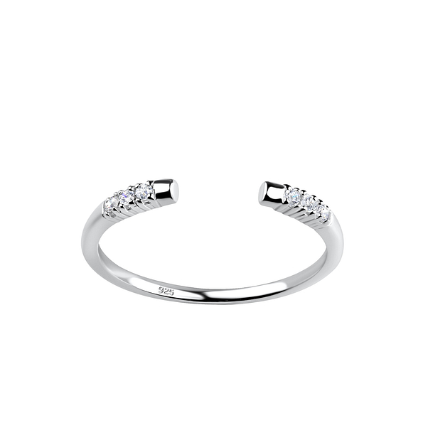 Silver Opened Ring - 19439