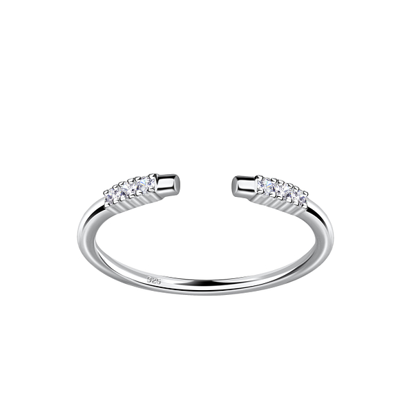 Silver Opened Ring - 19483