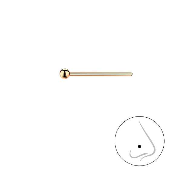 1.5mm Silver Ball Nose Stud - 19671