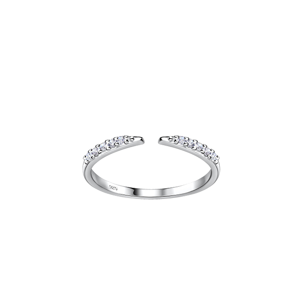 Silver Opened Toe Ring - 19786 Silver Opened Toe Ring - 19786