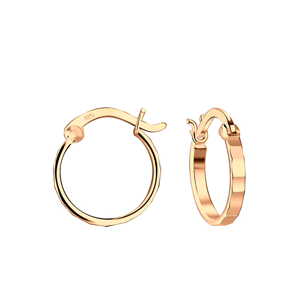 12mm Silver French Lock Hoop Earrings - 19886 12mm Silver French Lock Hoop Earrings - 19886