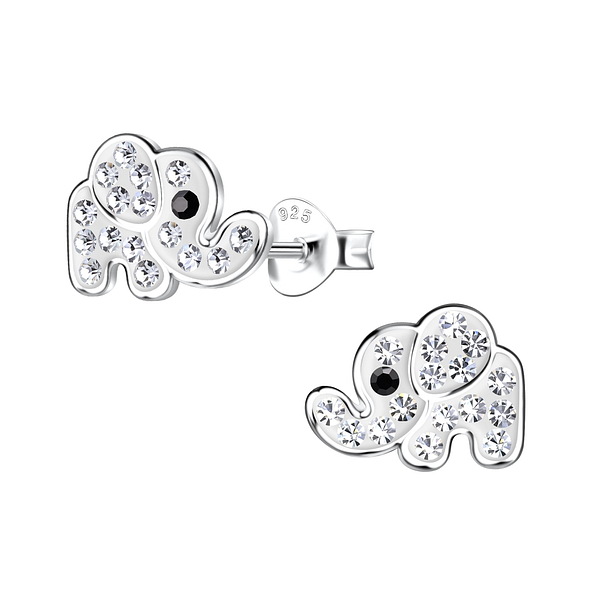 Silver Elephant Stud Earrings - 20023 Silver Elephant Stud Earrings - 20023