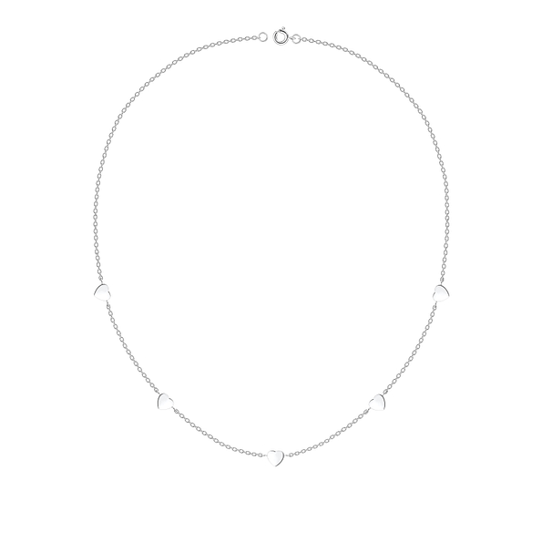 Silver Heart Necklace - 19996