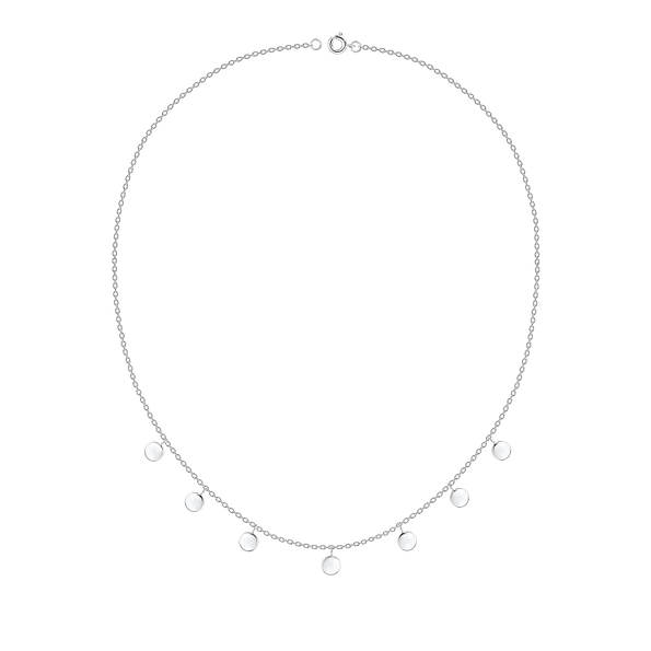 Silver Round Necklace - 20000