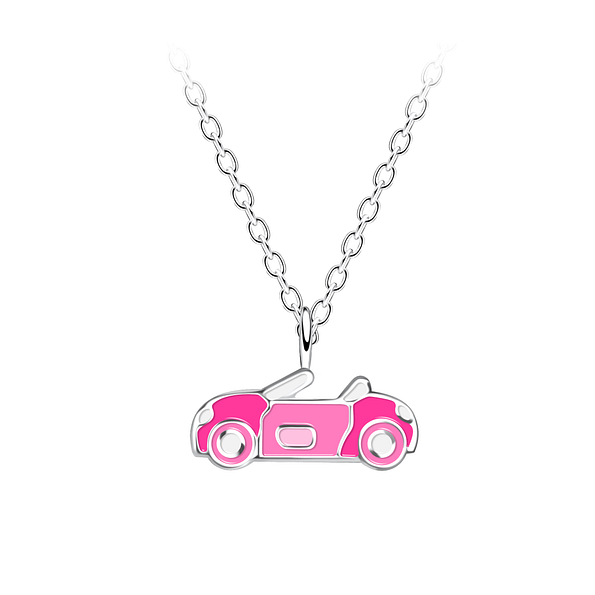 Silver Car Necklace - 19928
