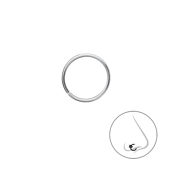 11mm Plain Nose Ring - 20060 11mm Plain Nose Ring - 20060