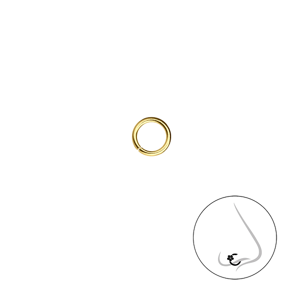 5mm Plain Nose Ring - 20069 5mm Plain Nose Ring - 20069