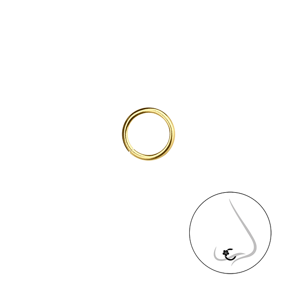 7mm Plain Nose Ring - 20065 7mm Plain Nose Ring - 20065