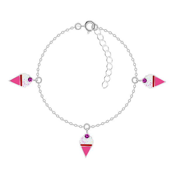 Silver Ice Cream Bracelet - 20203