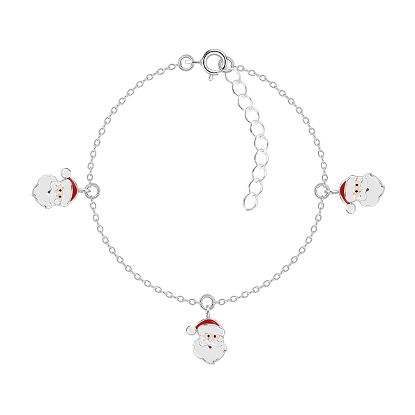 Silver Santa Claus Bracelet - 20227