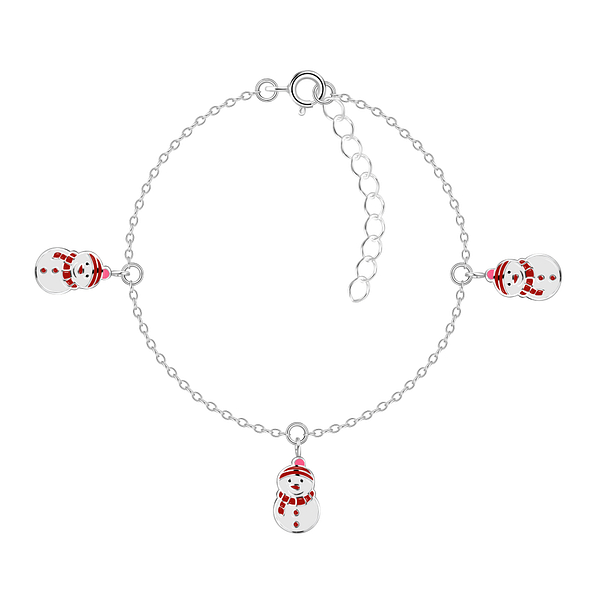 Silver Snowman Bracelet - 20230