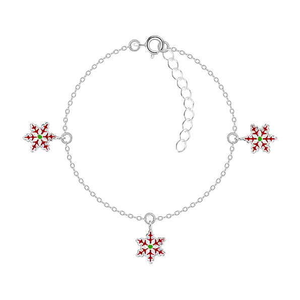 Silver Snowflake Bracelet - 20236