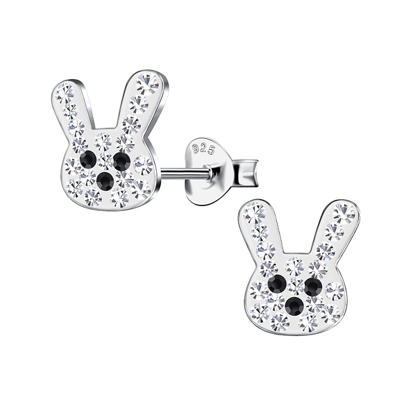 Silver Rabbit Stud Earrings - 20139 Silver Rabbit Stud Earrings - 20139