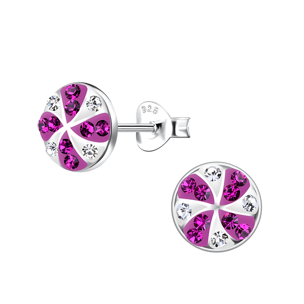 Silver Candy Stud Earrings - 20086