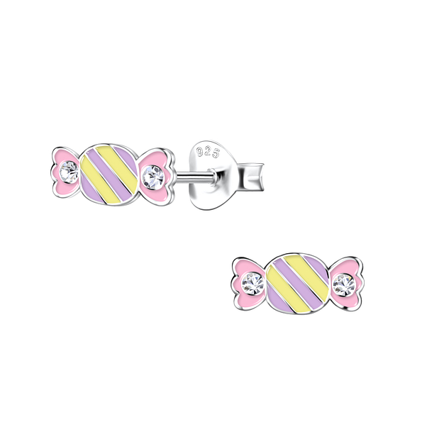 Silver Candy Stud Earrings - 20374