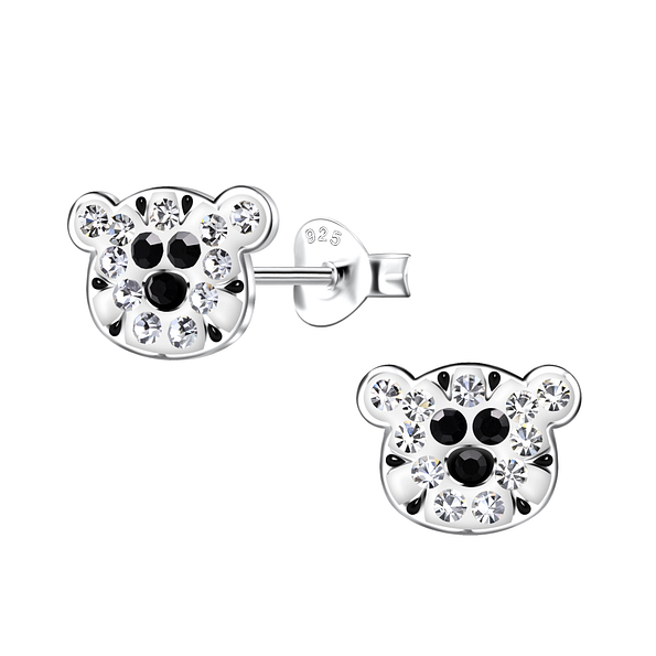 Silver Tiger Stud Earrings - 20390