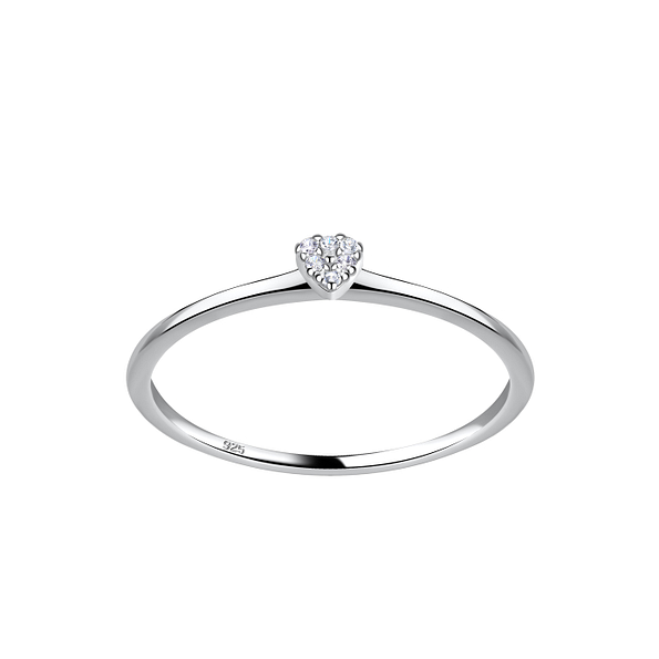 Silver Heart Ring - 20395