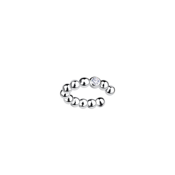Silver Ball Ear Cuff - 20522 Silver Ball Ear Cuff - 20522