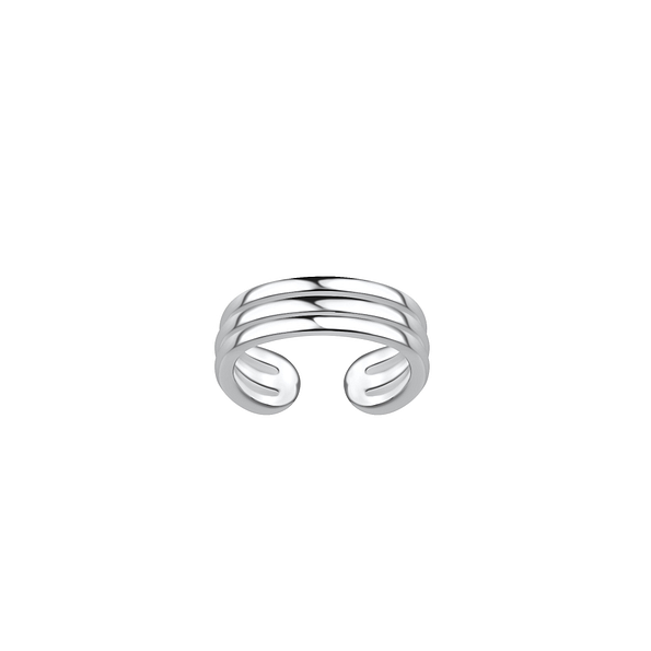 Silver Triple Line Ear Cuff - 20485