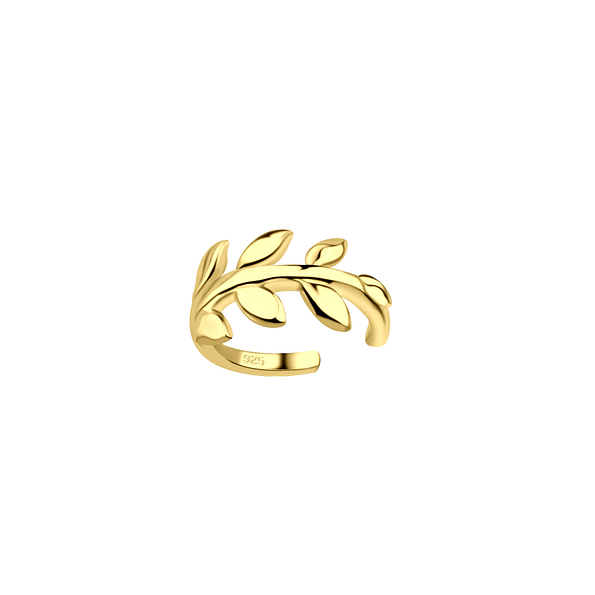 Silver Olive Leaf Ear Cuff - Wholesale - 20593