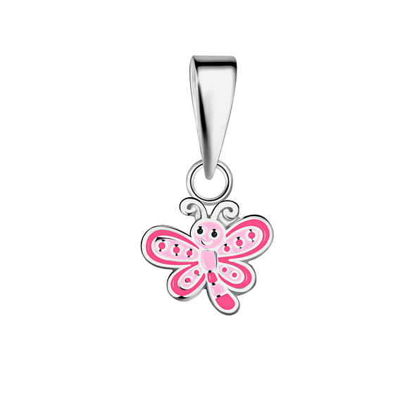 Silver Dragonfly Pendant - 20579
